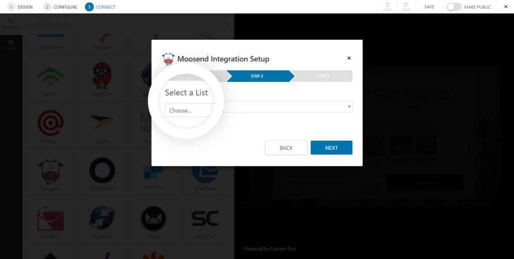 Moosend Integration Setup