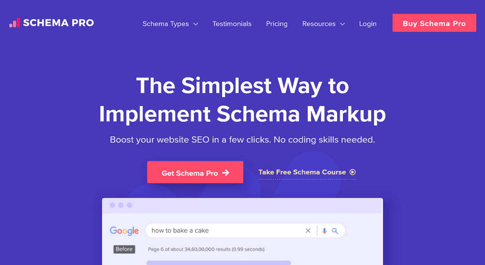 WP Schema homepage