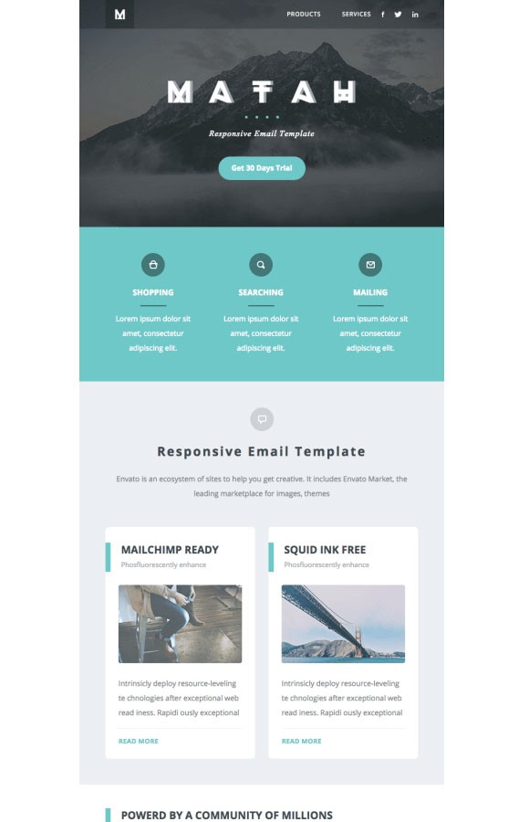 Responsive email template